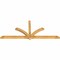 Ekena Millwork Redmond Rough Sawn Timber Gable Bracket, Western Red Cedar, 108"W x 45"H x 4"D x 4"F, 10/12 Pitch GBW108X45X0404RED00RWR - alternate 4